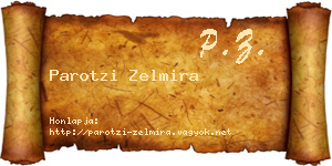 Parotzi Zelmira névjegykártya